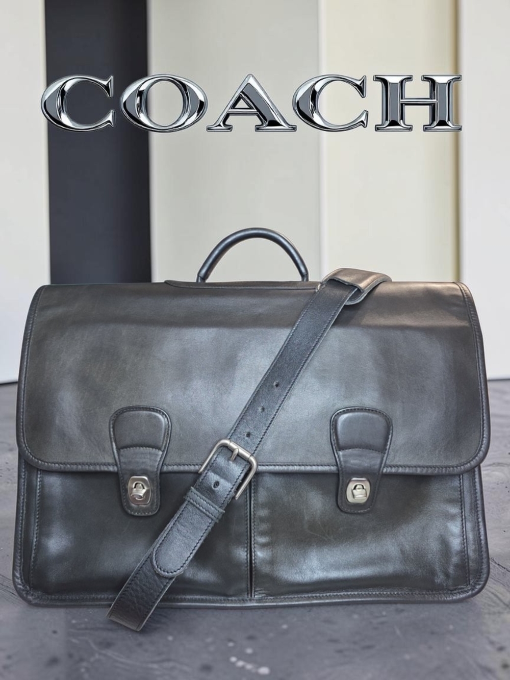 COACH Vintage "Prescott" Briefcase (Style #0532) 2000 EUC